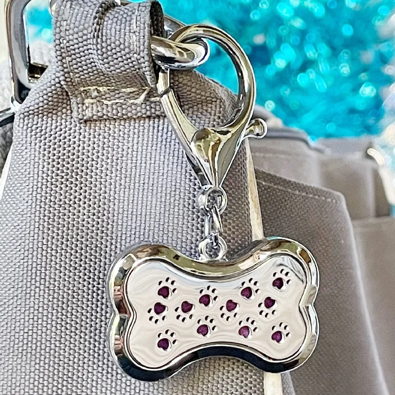 Dog Bone Aromatherapy Purse Locket or Key Ring