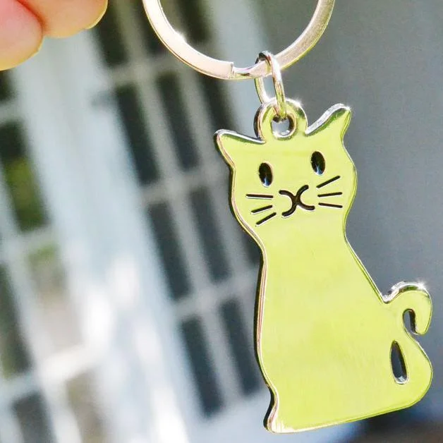 Smiling Cat Key Ring