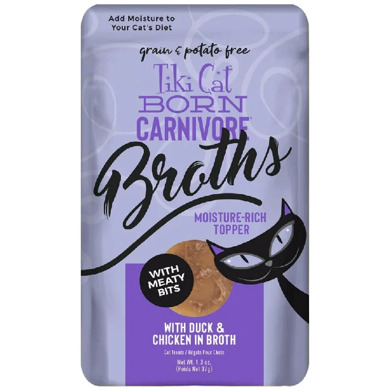 Tiki Cat duck & Chicken Broth Pouch (1.3 oz x 12 pouches)