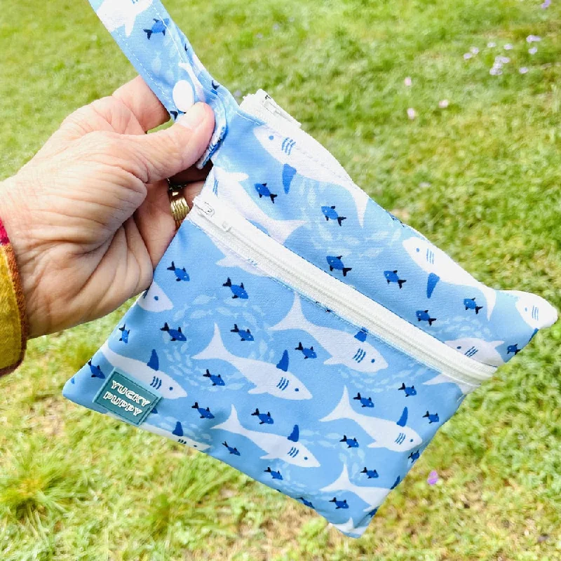 2-Pocket Shark Poop Bag Holders (Set of 2)