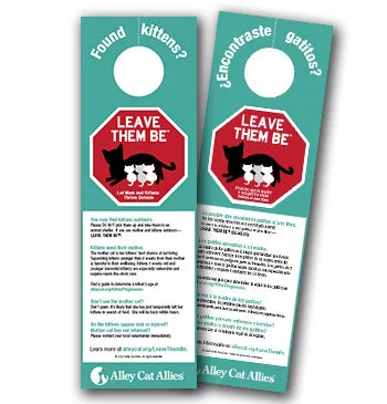 Found Kittens? Leave Them Be™ Doorhanger