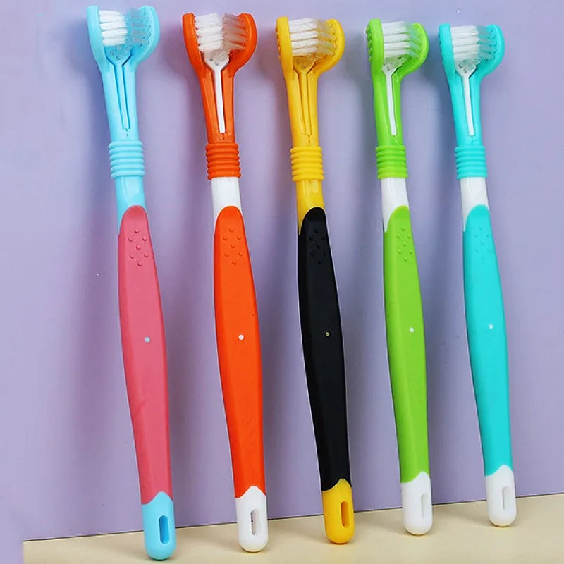 Three Sided Pet Toothbrush