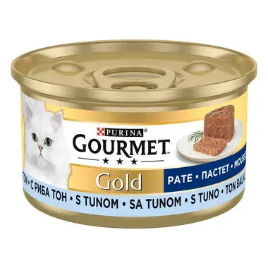 GOURMET GOLD, pate with tuna, wet food for cats