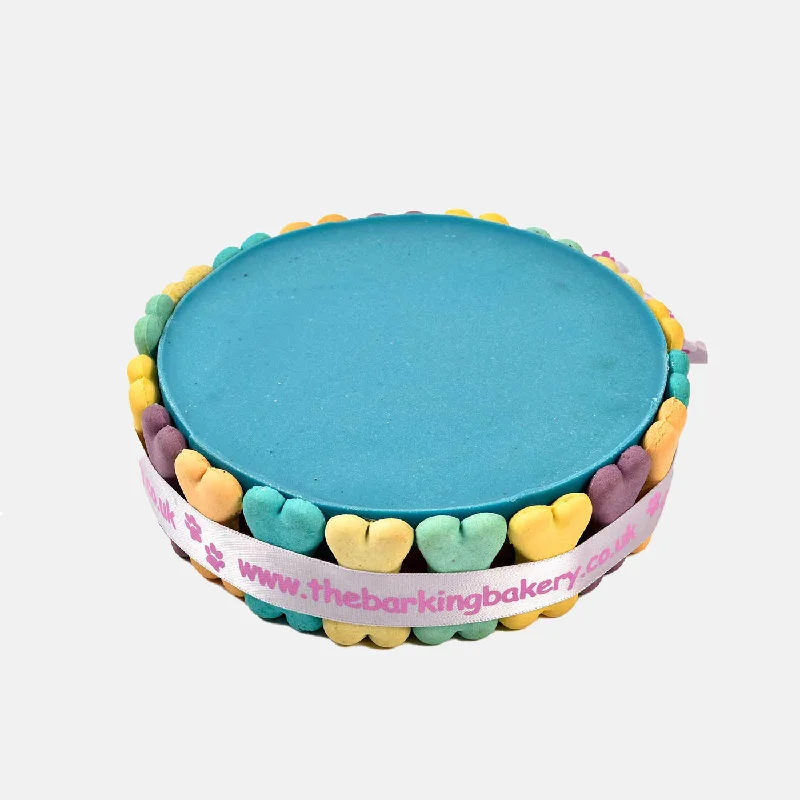 Barking Bakery Blue Yoghurt Topped Pawty Cake