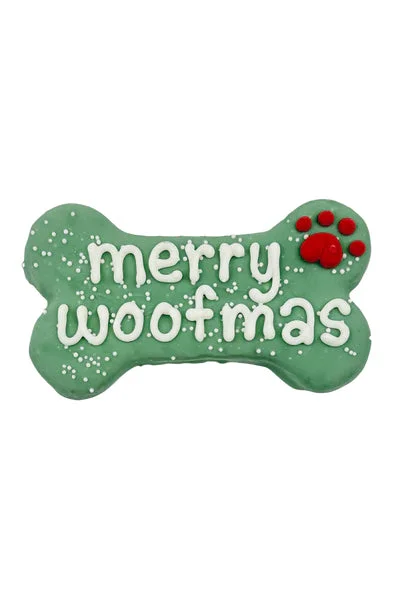 Bosco and Roxy's Holiday Merry Woofmas Bone Bakery Dog Cookie