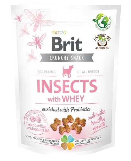 Brit Care Dog Crunchy Cracker. Insects with Whey enriched with Probiotics