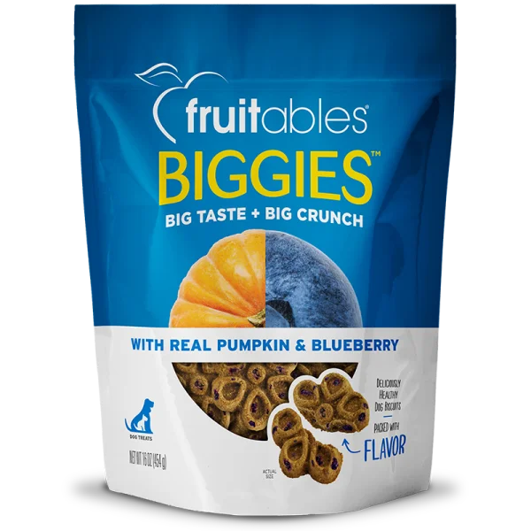 Fruitables Dog Biggies Pumpkin & Blueberry 454 g