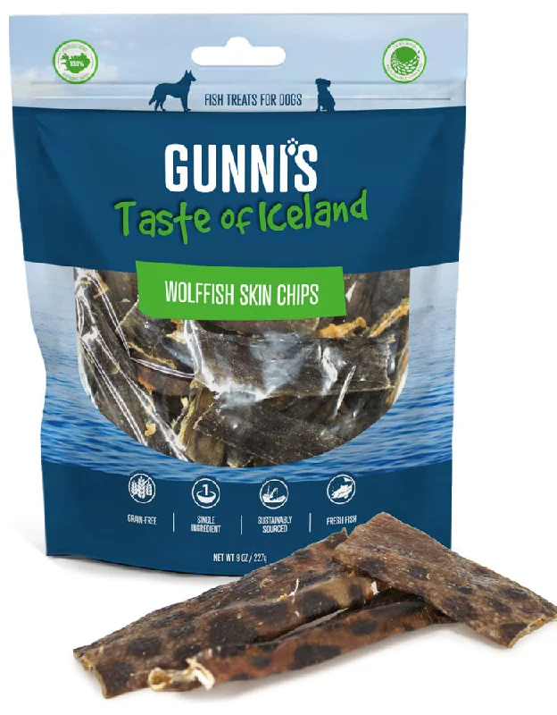 GUNNIS PET Wolffish Skin Chips 9oz