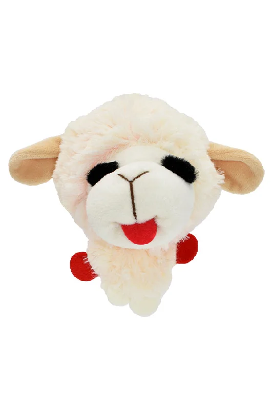 Multipet Lamb Chop Knobby Noggins Plush Dog Toy