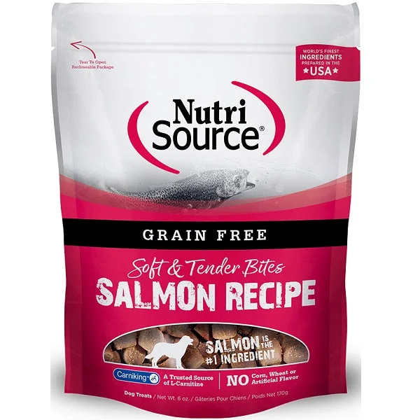 NutriSource Grain Free Dog Tender Bites GF Salmon 170g/6oz