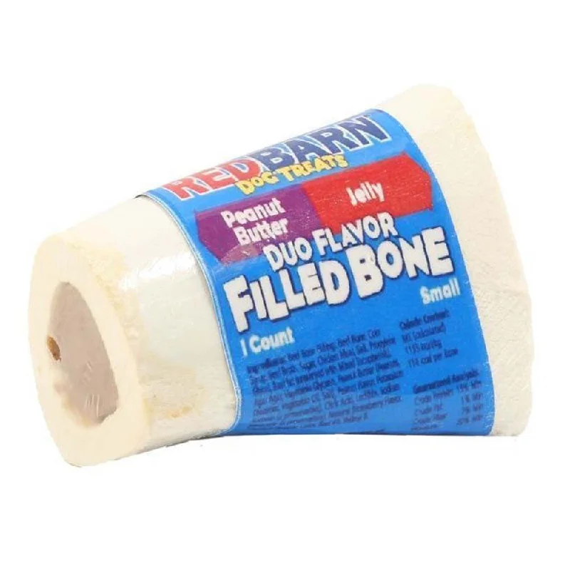 Red Barn Duo Filled Peanut Butter Jelly Bone 3 Inch