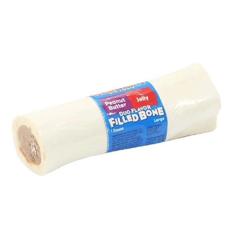 Red Barn Duo Filled Peanut Butter Jelly Bone Large 6 Inch