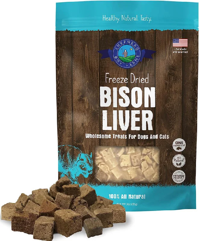 SHEPHERD BOY FARMS Freeze Dried Bison Liver 85g