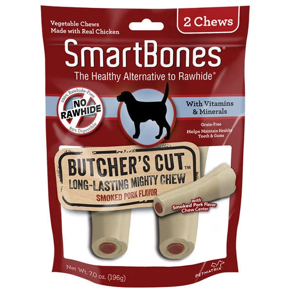 SmartBones Butcher Cut Pork Dog Chew Large 2ct