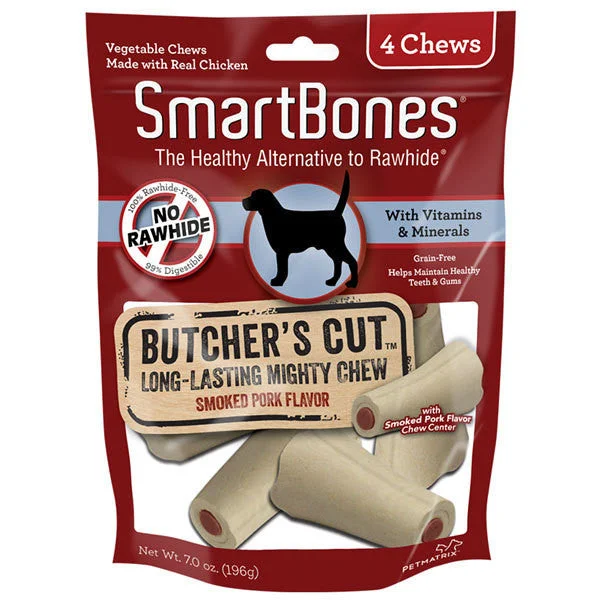 SmartBones Butcher Cut Pork Dog Chew Small 4ct