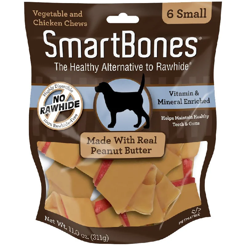 SmartBones Peanut Butter Dog Chew Small 6pk