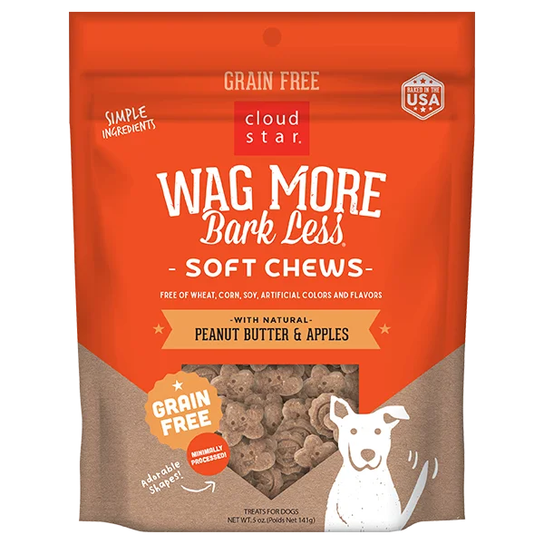 Cloud Star Wag More Bark Less Soft & Chewy Peanut Butter & Apples