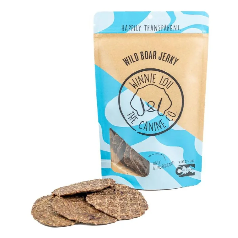 Wild Boar Jerky Waffers - 2.5oz Bag