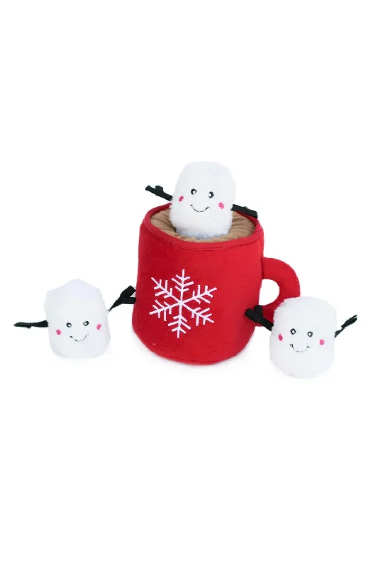 Zippy Paws Holiday Hot Cocoa Burrow Dog Toy