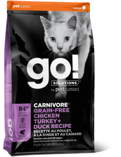 Petcurean Go! Carnivore GF Cat Turkey & Duck 3 lb