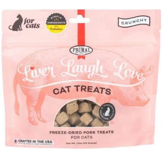 Primal Cat Treat FD Liver Laugh Love Simply Pork 1.5 oz