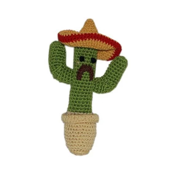 Cactus Organic Cotton Dog Toy