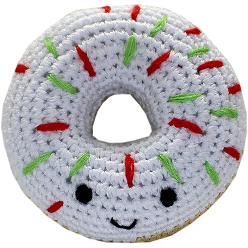 Christmas Donut Organic Cotton Dog Toy