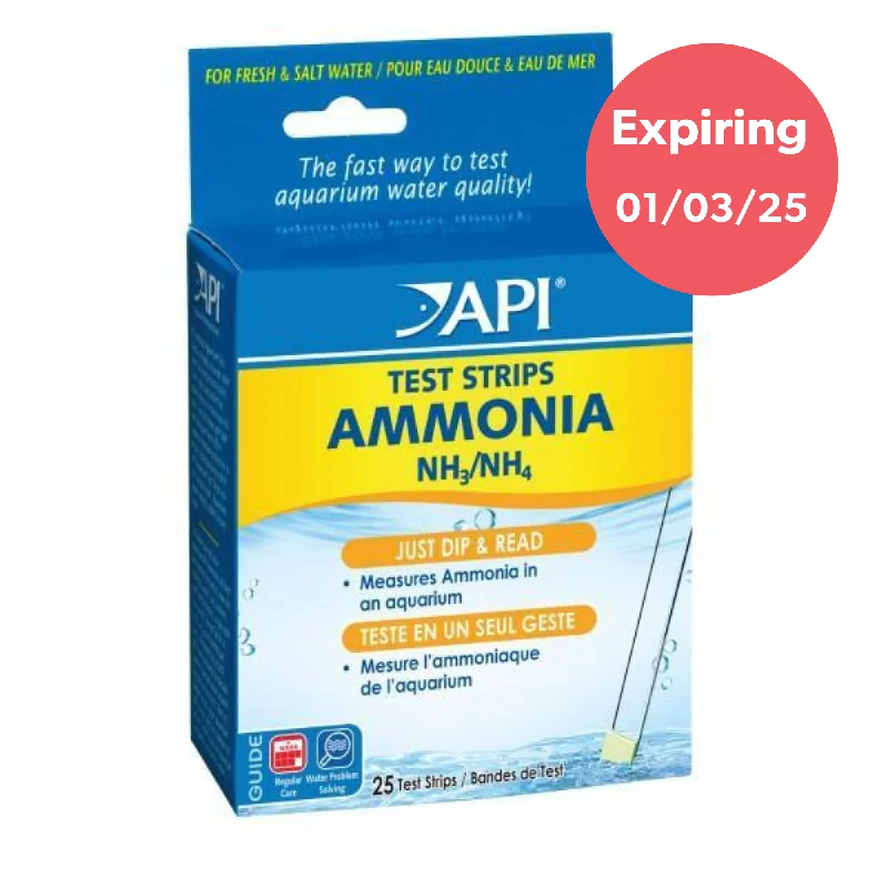 API Ammonia Freshwater and Saltwater Aquarium Test Strips