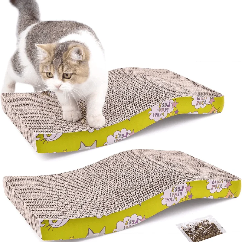 Emily Pets Sofa Bed Scratching Pad for Kittens (Pack of 2) (Beige)