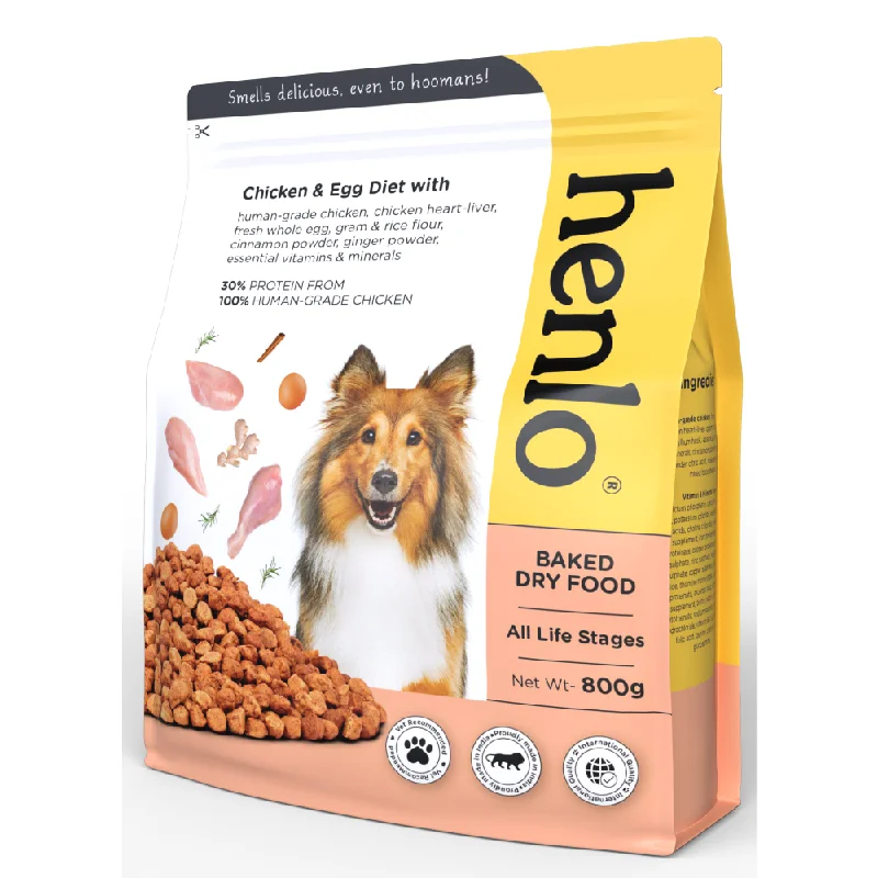 Henlo Chicken & Egg Baked Dry Food for Dogs & Puppies