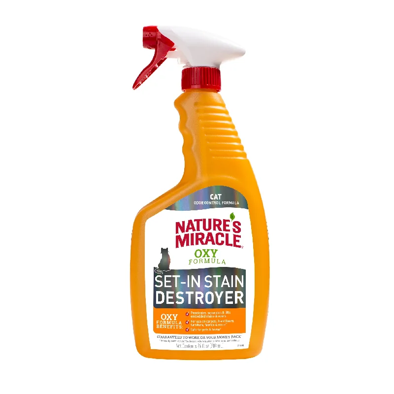 Nature's Miracle Oxy Formula Cat Set in Stain Destroyer Odour Control 709ml