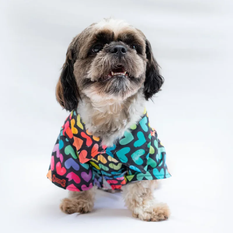 Pawgypets Multi Heart Shirt for Dogs (Multi Colour)