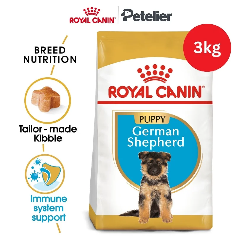 Royal Canin German Shepherd Puppy 3kg Dry Dog Food - Breed Health Nutrition