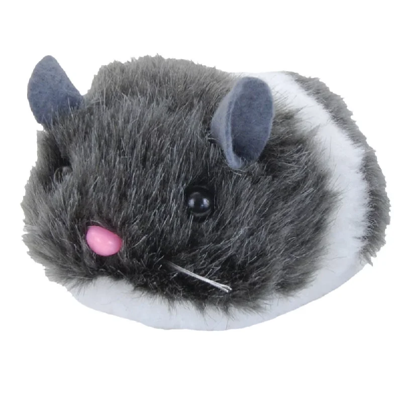 Trixie Wriggle Up Mouse Toy for Cats (Light Grey)